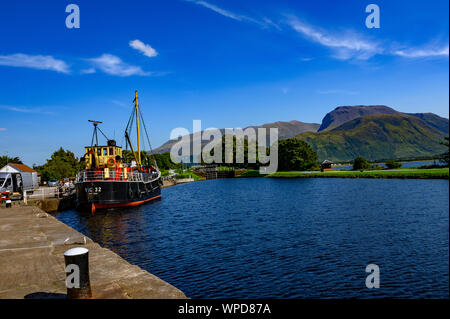 Le Ben Nevis de Corpach, Ecosse, Royaume-Uni Banque D'Images