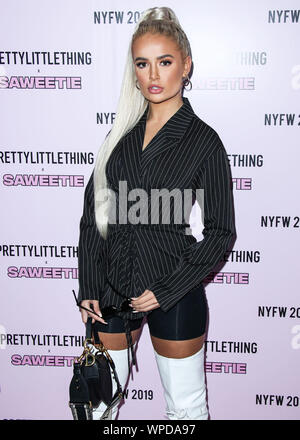 New York City, United States. 05Th Sep 2019. MANHATTAN, NEW YORK CITY, NEW YORK, USA - 08 SEPTEMBRE : Molly-Mae Haye arrive à PrettyLittleThing Saweetie x au cours de la Fashion Week de New York : les spectacles organisés à l'hôtel Plaza le 8 septembre 2019 à Manhattan, New York City, New York, United States. (Photo par Xavier Collin/Image Crédit : Agence de Presse) L'agence de presse Image/Alamy Live News Banque D'Images