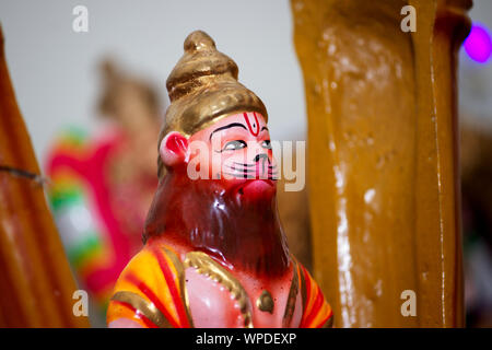 Seigneur narasimha swamy, le lion face à Dieu Banque D'Images