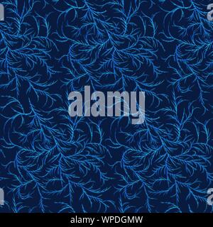 Hiver gel transparente motif. Texture mosaïque avec ornement enchevêtrés de glace fleurs de cristal Illustration de Vecteur