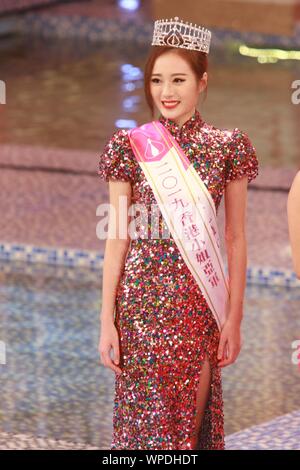 Hong Kong, Chine. 05Th Sep 2019. Carmaney a remporté la finale de Miss Hong Kong 2019, DFI a obtenu l'accessit à Hongkong, Chine, le 08 septembre, 2019.(Photo par TPG) Credit : TopPhoto/Alamy Live News Banque D'Images