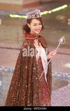 Hong Kong, Chine. 05Th Sep 2019. Carmaney a remporté la finale de Miss Hong Kong 2019, DFI a obtenu l'accessit à Hongkong, Chine, le 08 septembre, 2019.(Photo par TPG) Credit : TopPhoto/Alamy Live News Banque D'Images