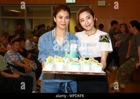 Hong Kong, Chine. 06 Sep, 2019. Anita Yuen, William, Calvin Choi et Shirley Cheung est allé(e) à °Le Goji Studios mi-automne activité festival± à Hong Kong, Chine, le 06 septembre, 2019.(Photo par TPG) Credit : TopPhoto/Alamy Live News Banque D'Images