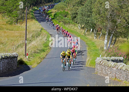 L'OVO Tour of Britain. 2019 championnats.Longformacus Banque D'Images