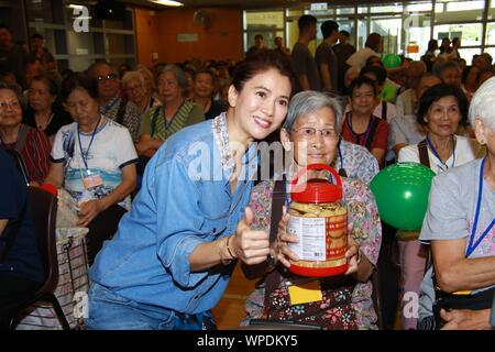 Hong Kong, Chine. 06 Sep, 2019. Anita Yuen, William, Calvin Choi et Shirley Cheung est allé(e) à °Le Goji Studios mi-automne activité festival± à Hong Kong, Chine, le 06 septembre, 2019.(Photo par TPG) Credit : TopPhoto/Alamy Live News Banque D'Images
