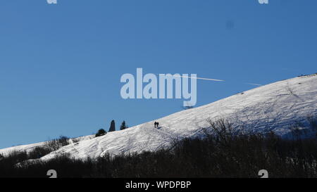 Paysage d'hiver, Vosges Banque D'Images