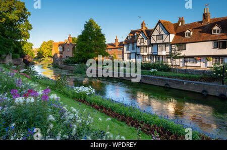 Le Westgate Gardens ; un magnifique parc public à Canterbury, Kent. Banque D'Images