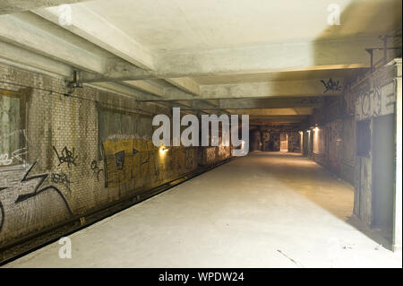 Paris, Métro, aufgelassene Gare Saint Martin - Paris, Métro, station St Martin abandonnés Banque D'Images