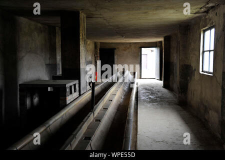 Pologne, le 2016/03/10 : Auschwitz II-Birkenau, camp de concentration sur le territoire des localités d'Oswiecim (Auschwitz en allemand) et Brzezinka (B Banque D'Images