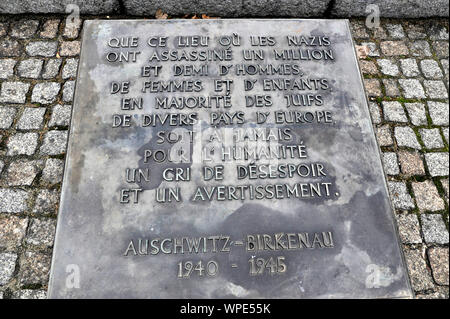 Pologne, le 2016/03/10 : Auschwitz II-Birkenau, camp de concentration sur le territoire des localités d'Oswiecim (Auschwitz en allemand) et Brzezinka (B Banque D'Images