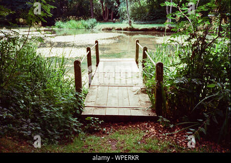 L'enflure Hill Pond, quatre points, Hampshire, Angleterre, Royaume-Uni. Banque D'Images