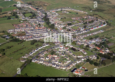 Vue aérienne de Cockfield village près de Durham, Royaume-Uni Banque D'Images