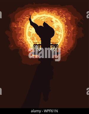 Torche de la liberté Illustration de Vecteur