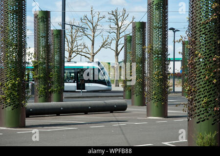 Paris, Tramway Villejuif - Rungis - Orly - Athis-Mons, T7 Banque D'Images