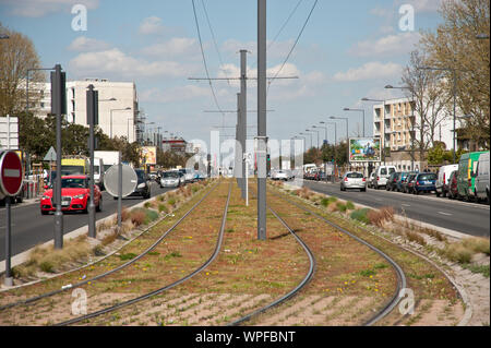 Paris, Tramway Villejuif - Rungis - Orly - Athis-Mons, T7 Banque D'Images