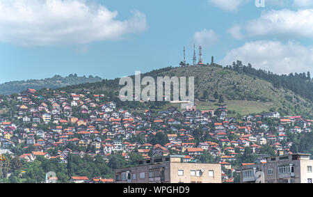 Hill sur Sarajevo Banque D'Images