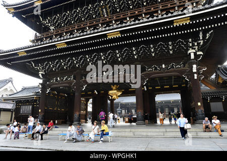 Higashi Hongan-ji - Kyoto - Japon Banque D'Images