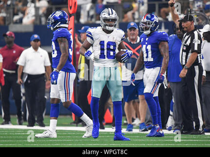 Sep 08, 2019 : le receveur Dallas Cowboys Randall Cobb # 18 lors d'un match de la NFL entre les Giants de New York et les Cowboys de Dallas à AT&T Stadium à Arlington, TX Dallas battu New York 35-17 Albert Pena/CSM Banque D'Images