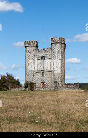 Horne dans la tour Arundel Park, West Sussex, Angleterre Banque D'Images