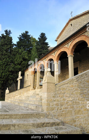 Chieza de San Quirino e Convento Dei Cappuccini, Église et couvent de Saint Quirinus, Saint-Marin, l'Europe Banque D'Images