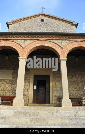 Chieza de San Quirino e Convento Dei Cappuccini, Église et couvent de Saint Quirinus, Saint-Marin, l'Europe Banque D'Images