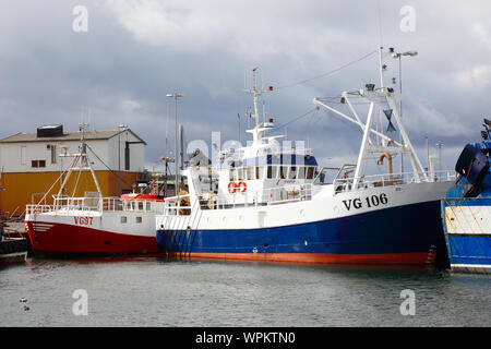 Traslovslage, Suède - septembre 3, 2019 : VG 106 Thésée ancrés dans le port. Banque D'Images
