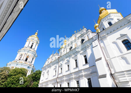 Kiev, Kiev : Cathédrale de la Dormition, à la Laure de Pechersk (monastère des grottes), monastère chrétien orthodoxe historique , à Kiev, Ukraine Banque D'Images