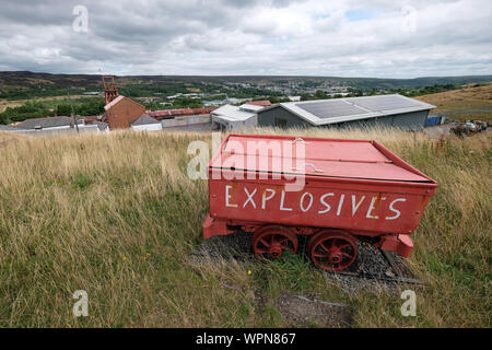 Le grand puits mining museum à Blaenavon, Pays de Galles Banque D'Images