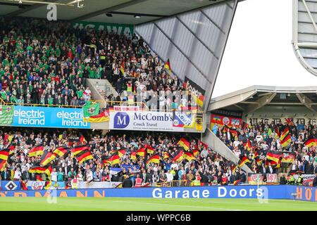 Belfast, Royaume-Uni. 09Th Sep 2019. Belfast, Grossbritannien. 09Th Sep 2019. firo : 09.09.2019 Football : Football EM, Qualification de l'Euro : l'Irlande du Nord - Allemagne FAns, Allemagne | Conditions de crédit dans le monde entier : dpa/Alamy Live News Banque D'Images