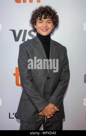 Toronto, Ontario, Canada. 09Th Sep 2019. Noah Jupe assiste à la première de 'Ford c. Ferrari' pendant le 44e Festival International du Film de Toronto, tiff, au Roy Thomson Hall à Toronto, Canada, le 09 septembre 2019. | conditions dans le monde entier : dpa Crédit photo alliance/Alamy Live News Banque D'Images