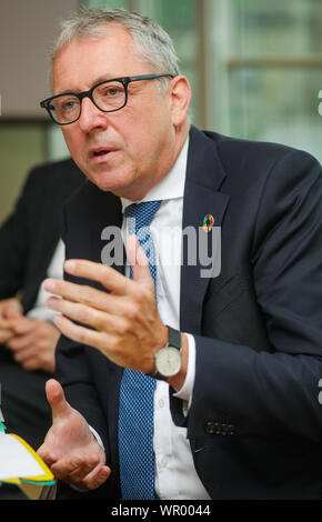 Stuttgart, Allemagne. 09Th Sep 2019. Peter Kurz (SPD), Maire de Mannheim au cours d'une entrevue avec le dpa. Credit : Christoph Schmidt/dpa/Alamy Live News Banque D'Images