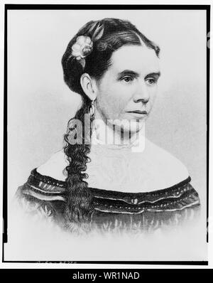 Martha Johnson Patterson, hôtesse de la Maison Blanche pour le président Andrew Johnson Banque D'Images