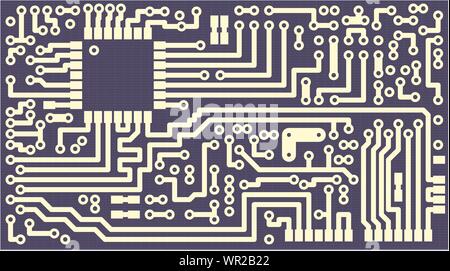 Arrière-plan pour les cartes d'affaires - circuit board Illustration de Vecteur