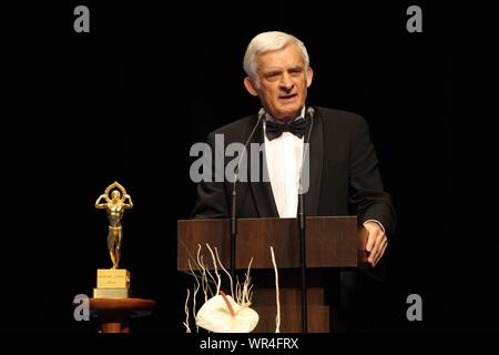 Business Centre Club gala. 16 01 2010 Varsovie, Pologne. Sur la photo : Jerzy Buzek Banque D'Images