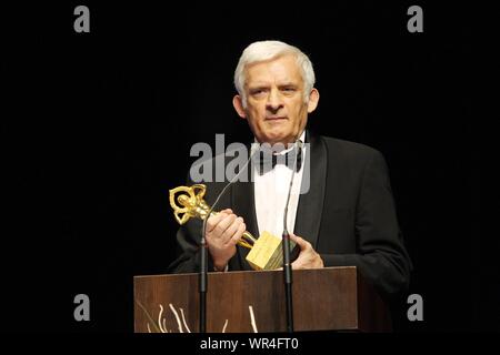 Business Centre Club gala. 16 01 2010 Varsovie, Pologne. Sur la photo : Jerzy Buzek Banque D'Images