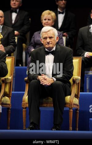 Business Centre Club gala. 16 01 2010 Varsovie, Pologne. Sur la photo : Jerzy Buzek Banque D'Images