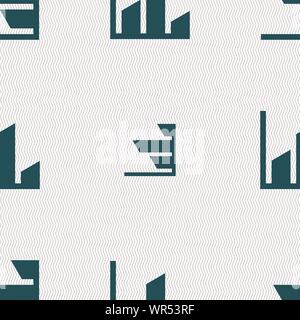 L'icône Tableau de signe. Motif géométrique transparente avec la texture. Vector Illustration de Vecteur