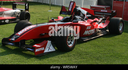 Voiture de course de formule sur l'affichage au Concours, Sun City, Afrique du Sud Banque D'Images