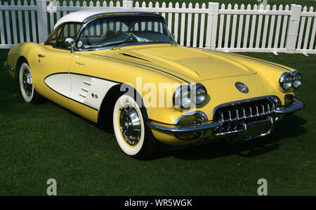 1959 Chevrolet Corvette C1, concours, Sun City, Afrique du Sud Banque D'Images