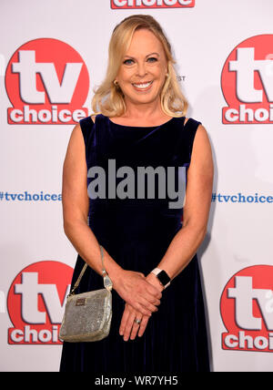 Jayne Torvill participant à la TV Choice Awards s'est tenue à l'hôtel Hilton, Park Lane, London. Banque D'Images