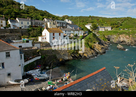 Portloe village de pêcheurs. South Cornwall, Angleterre, Royaume-Uni Banque D'Images