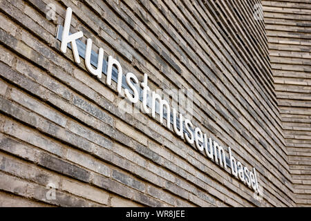 En façade le Kunstmuseum Basel Bâle-Ville, Suisse. Banque D'Images