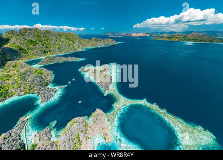 Paysage panoramique de l'île de Coron aux Philippines Banque D'Images