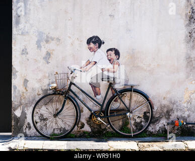 L'Art de la rue, Gergetoen, Penang, Malaisie Banque D'Images