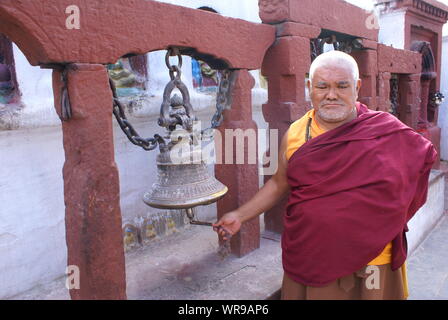 Boudhanath est un stupa à Katmandou, Népal. Banque D'Images