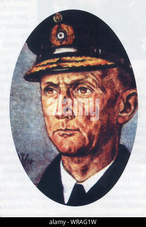 L'amiral Karl Doenitz commandant naval allemand avec des officiers en novembre 1942 Banque D'Images