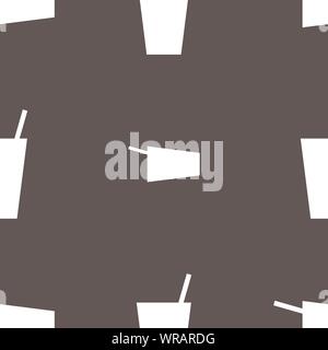 Icône cocktail signe. Motif transparente sur un fond gris. Vector Illustration de Vecteur