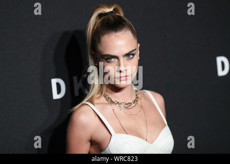 New York City, United States. 09Th Sep 2019. BROOKLYN, NEW YORK CITY, NEW YORK, USA - 09 SEPTEMBRE : Cara Delevingne arrive à la 30e célébration Anniversaire DKNY tenue à St Ann's Warehouse le 9 septembre 2019 à Brooklyn, New York City, New York, United States. (Photo par Xavier Collin/Image Crédit : Agence de Presse) L'agence de presse Image/Alamy Live News Banque D'Images