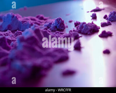 Macro photo de couleur violette. sable paysage abstrait. Banque D'Images