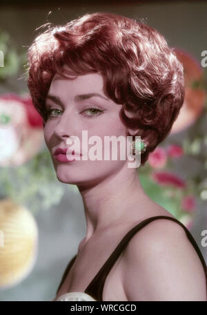 Elga Andersen, deutsche Schauspielerin Sängerin und Deutschland, 1963. L'actrice et chanteuse allemande Elga Andersen, Allemagne 1963. Banque D'Images